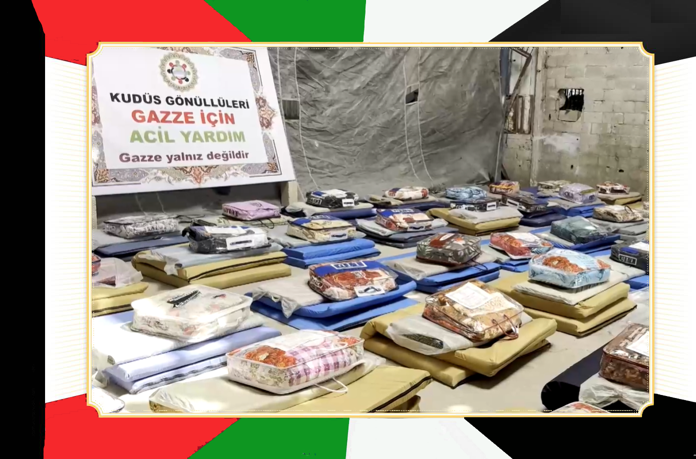 KARDEŞLERİMİZ İÇİN YATAK VE BATTANİYE DAĞITTIK