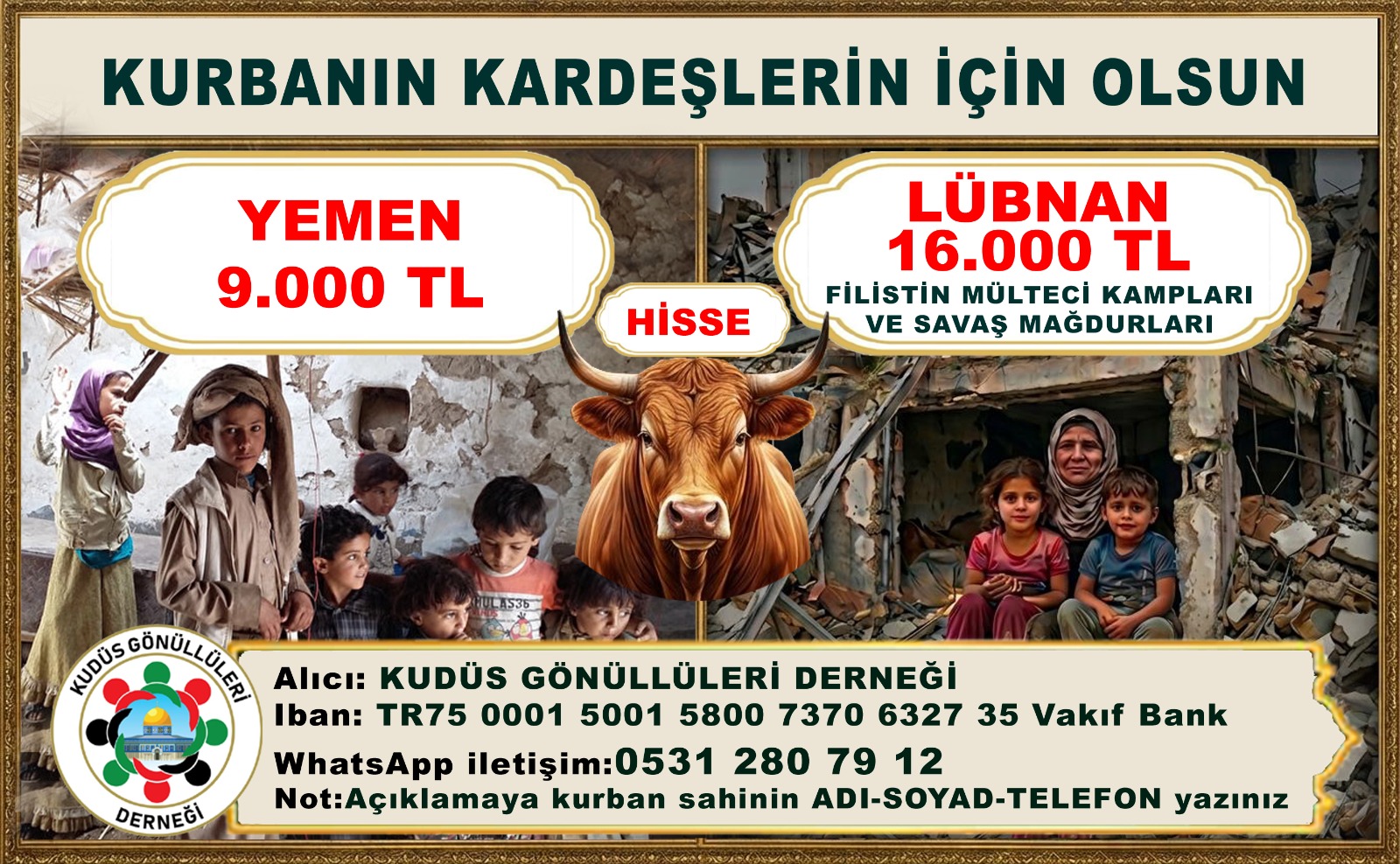 KURBANIN KARDEŞİN İÇİN OLSUN